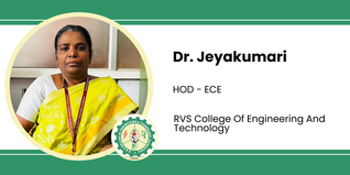 RVS College Of Engineering And Technology, HOD - ECE: Dr. Jeyakumari Interview